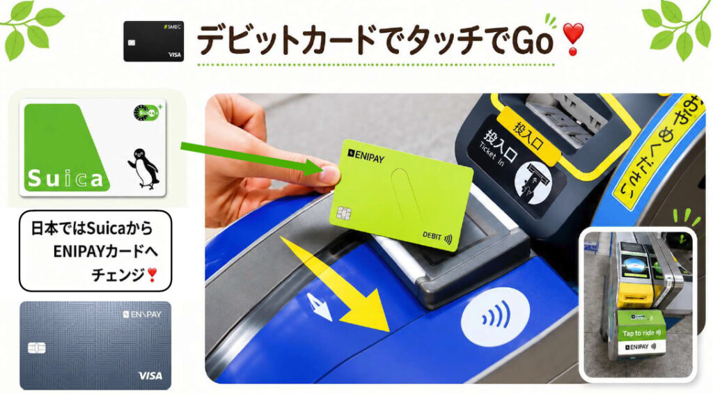 交通系IC感覚のタッチ決済