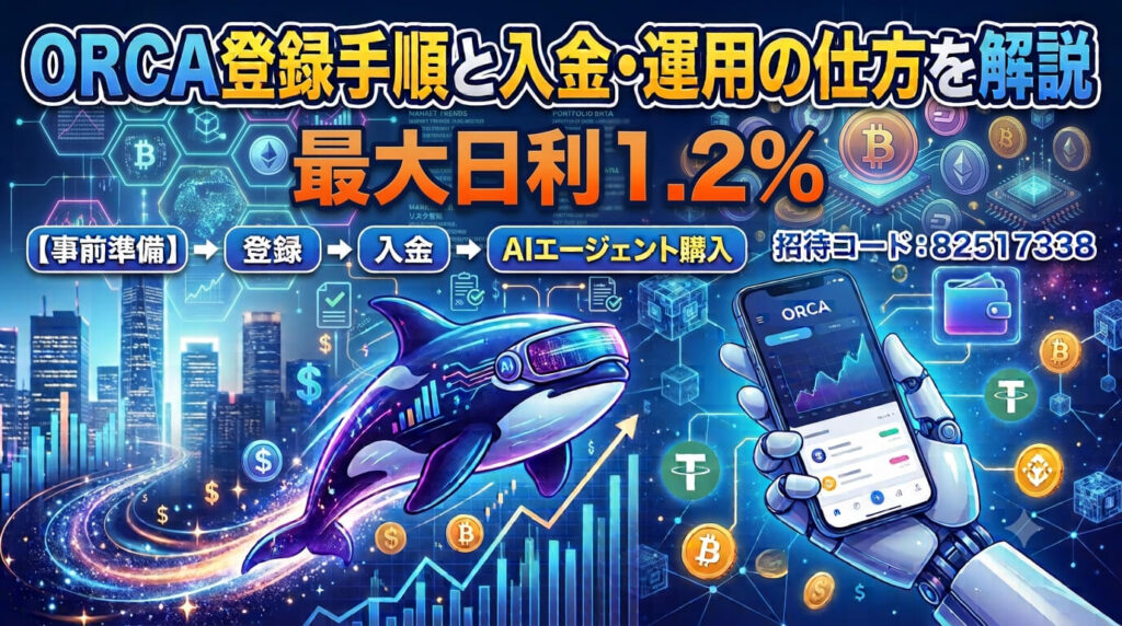 ORCA（オルカ）登録手順と入金・運用の仕方を解説