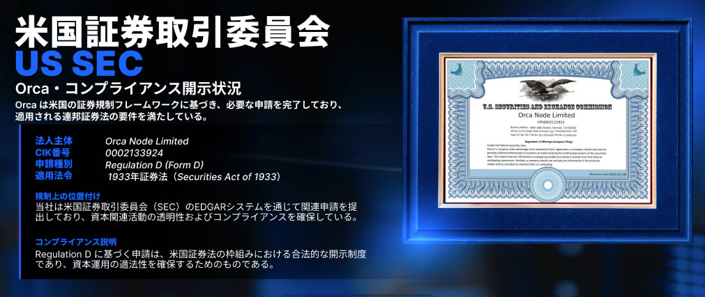 米国SEC（証券取引委員会）への開示申請